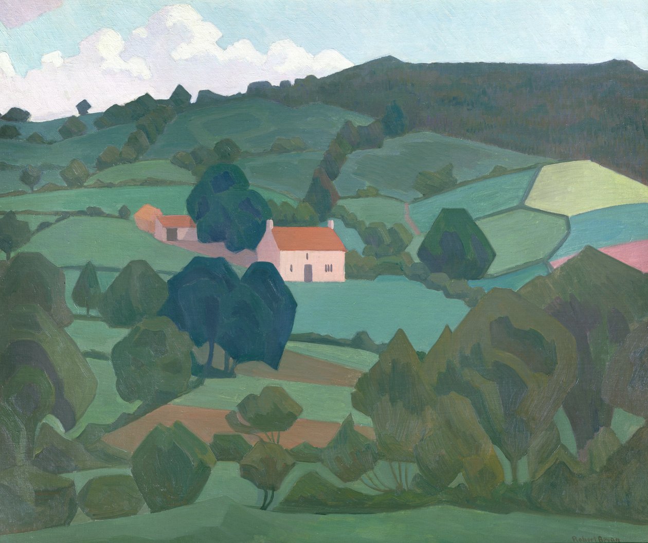 Burford Farm, Devon, 1918 alkotó: Robert Polhill Bevan