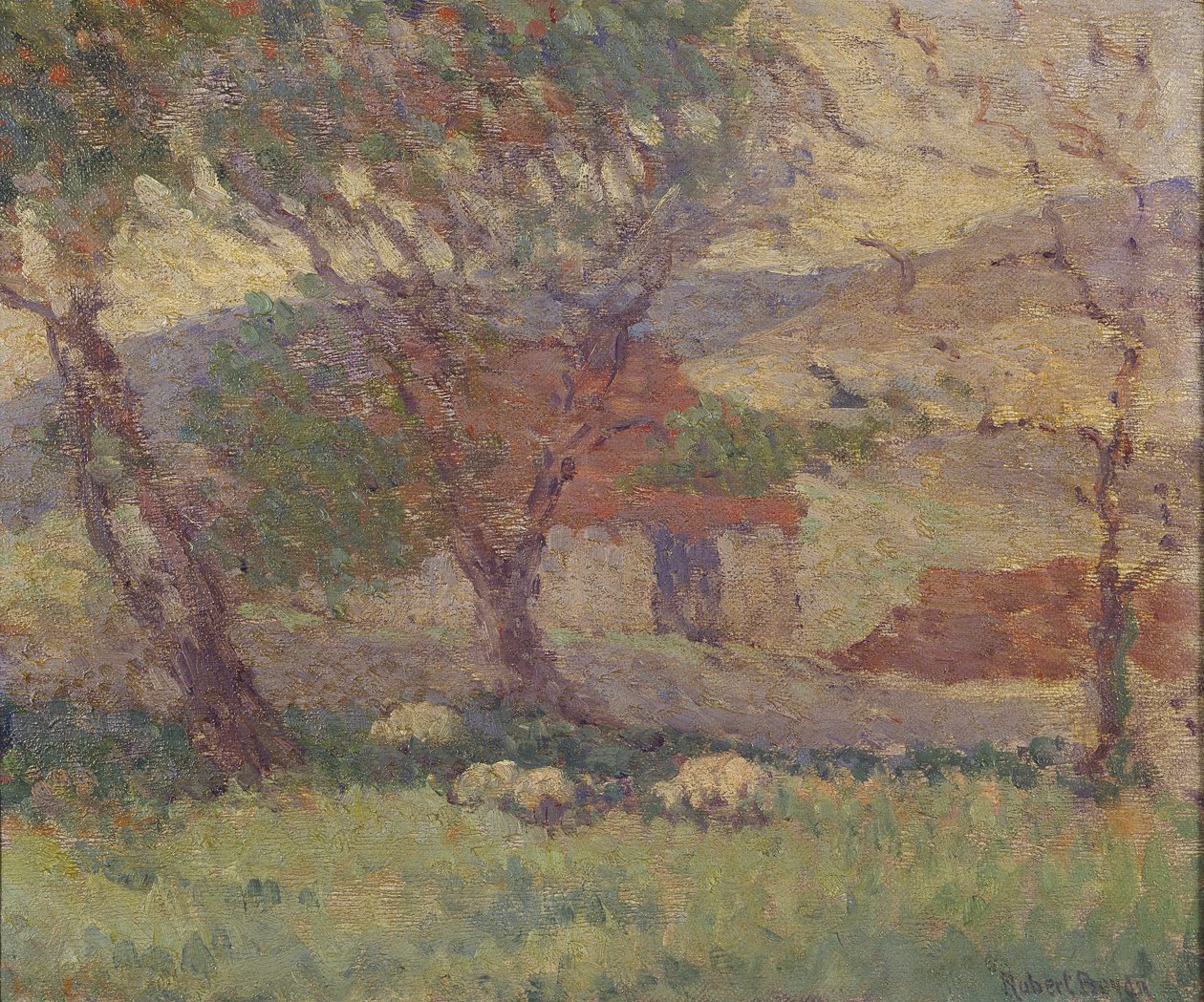A Lewes melletti Downsban, 1906 alkotó: Robert Polhill Bevan