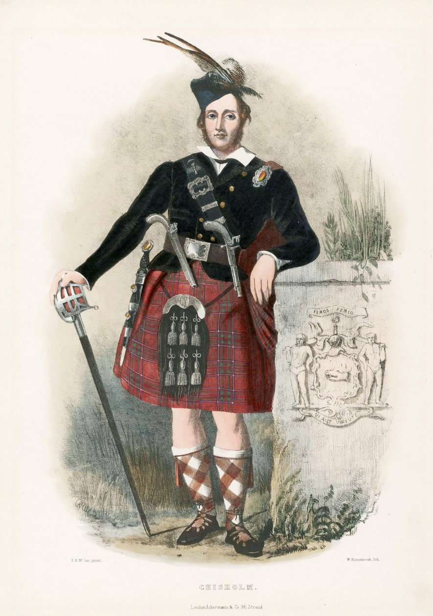 Chisholm, The Clans of the Scottish Highlands, pub.1845 alkotó: Robert Ronald McIan
