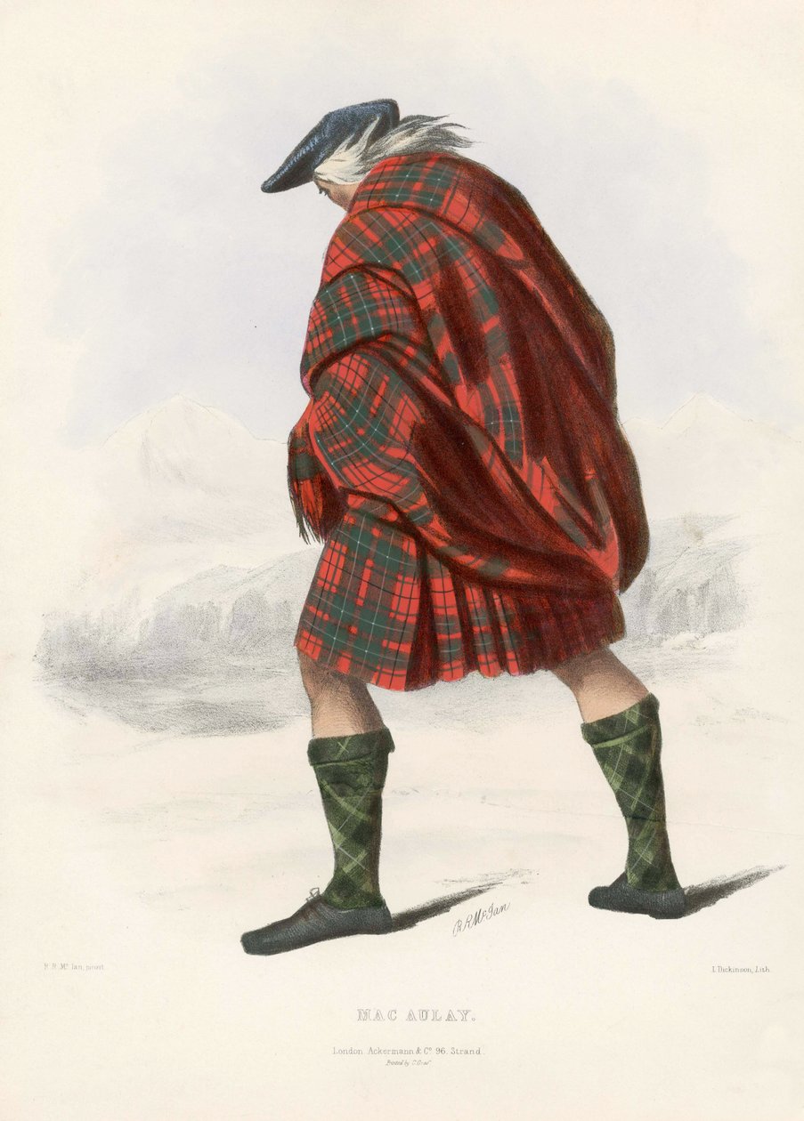 Mac Aulay, The Clans of the Skót Felföld, pub.1845 alkotó: Robert Ronald McIan
