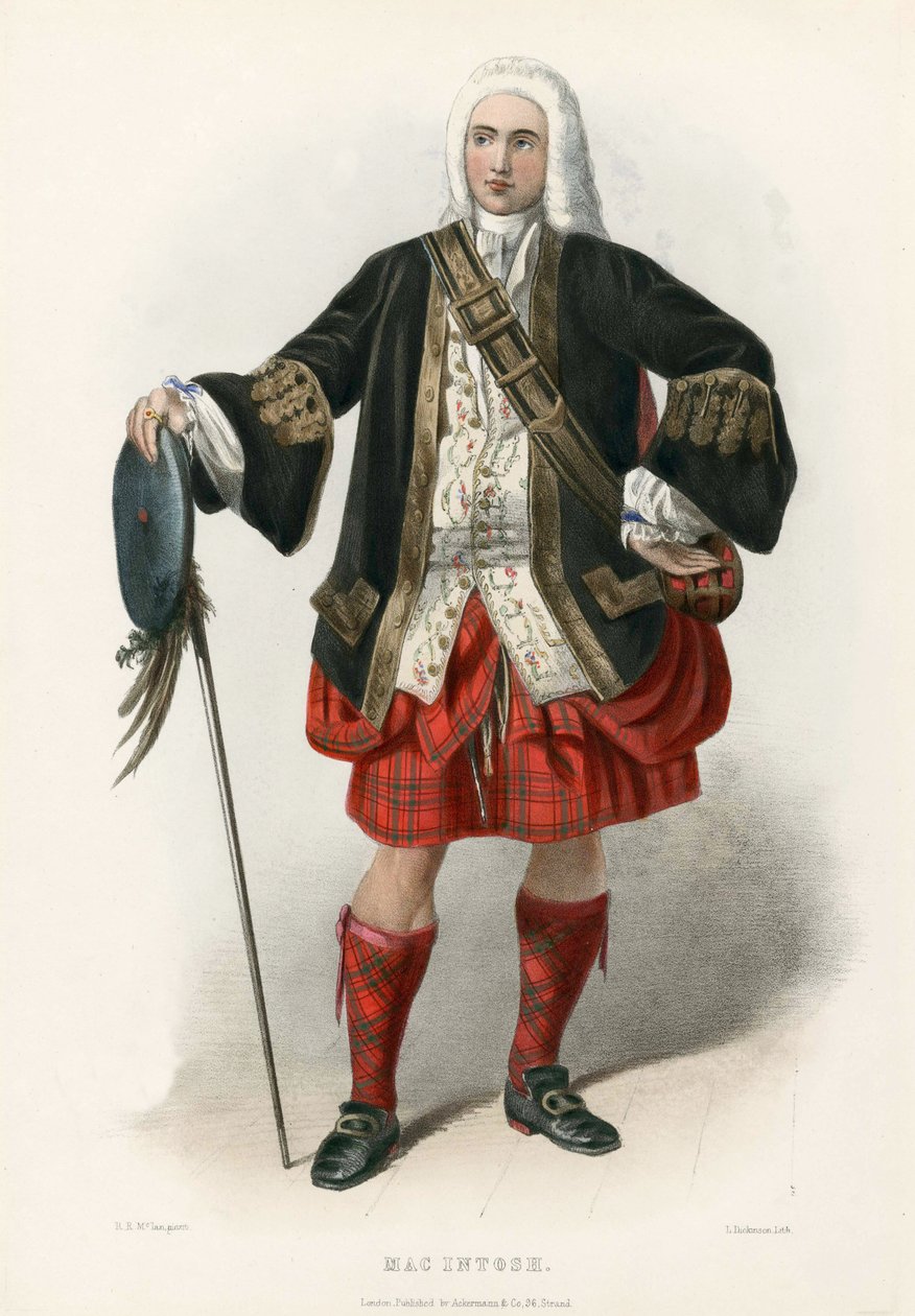 Mac Intoch, The Clans of the Scottish Highlands, pub.1845 alkotó: Robert Ronald McIan