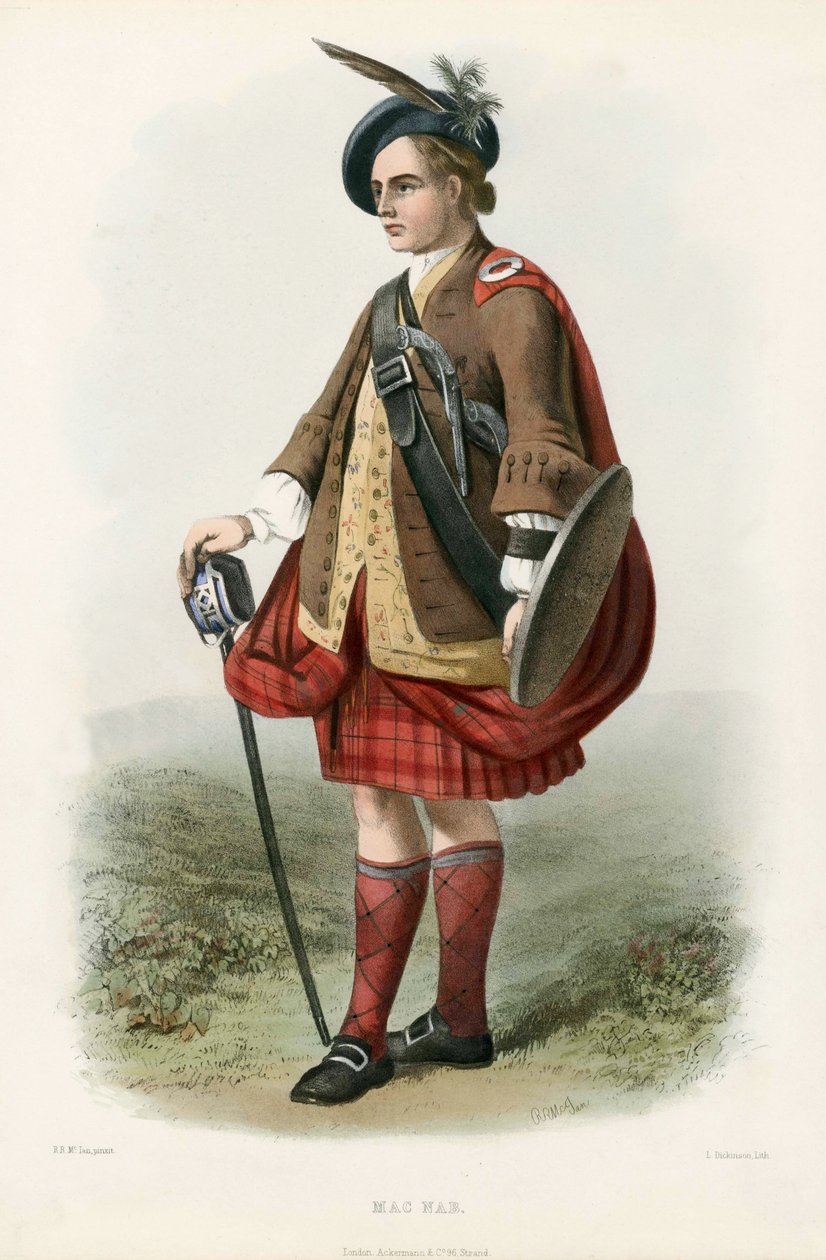Mac Nab, The Clans of the Scottish Highlands, pub.1845 alkotó: Robert Ronald McIan