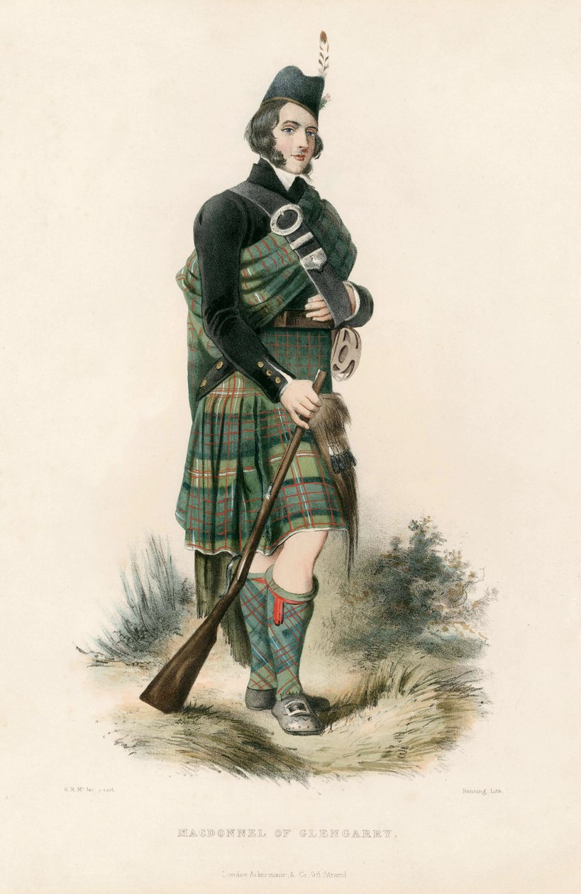 Macdonnell of Glengarry, The Clans of the Scottish Highlands, pub.1845 alkotó: Robert Ronald McIan