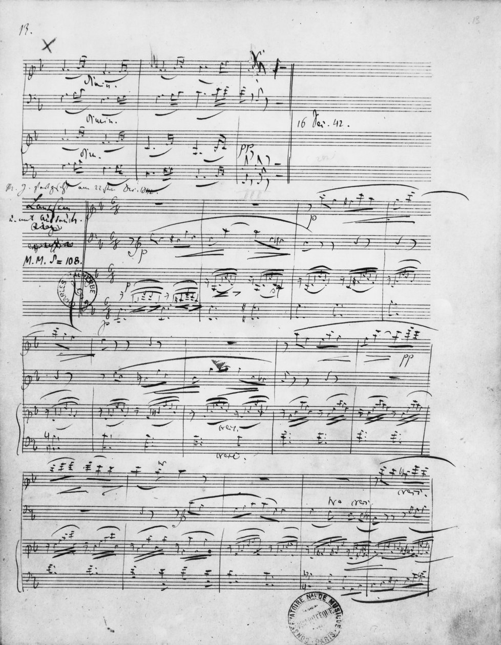 Ms.312, Phantasiestucke, Opus 88, zongorára, hegedűre és csellóra, 1842 alkotó: Robert Schumann