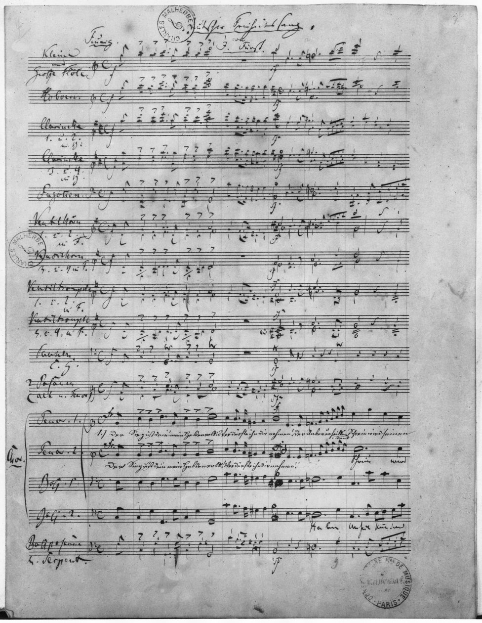 Ms.316, Three Lieder, Opus 65, 3. szám, férfikórus, 1847 alkotó: Robert Schumann