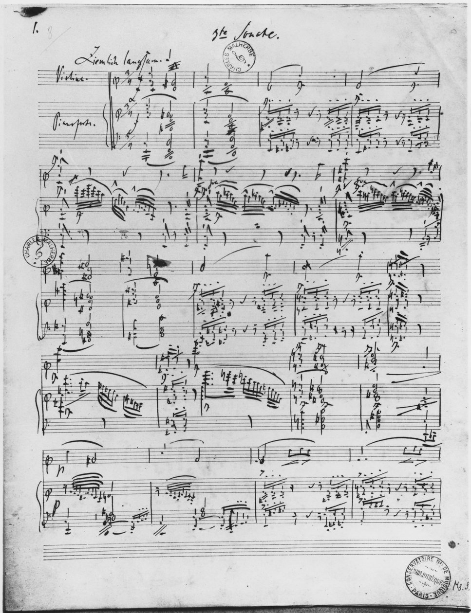 Harmadik szonáta zongorára és hegedűre alkotó: Robert Schumann