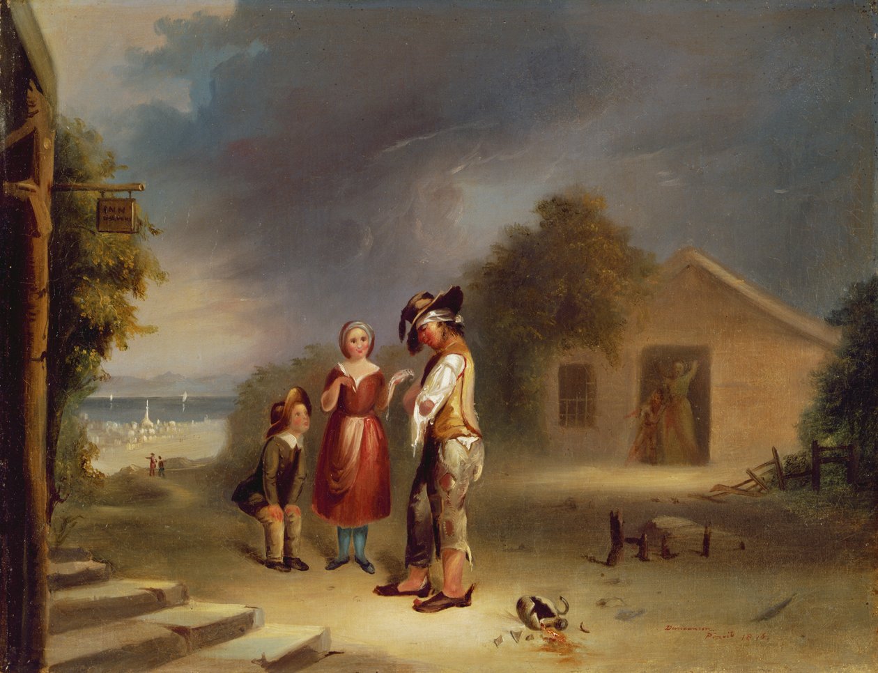 A részegek sorsa, 1845 alkotó: Robert Scott Duncanson