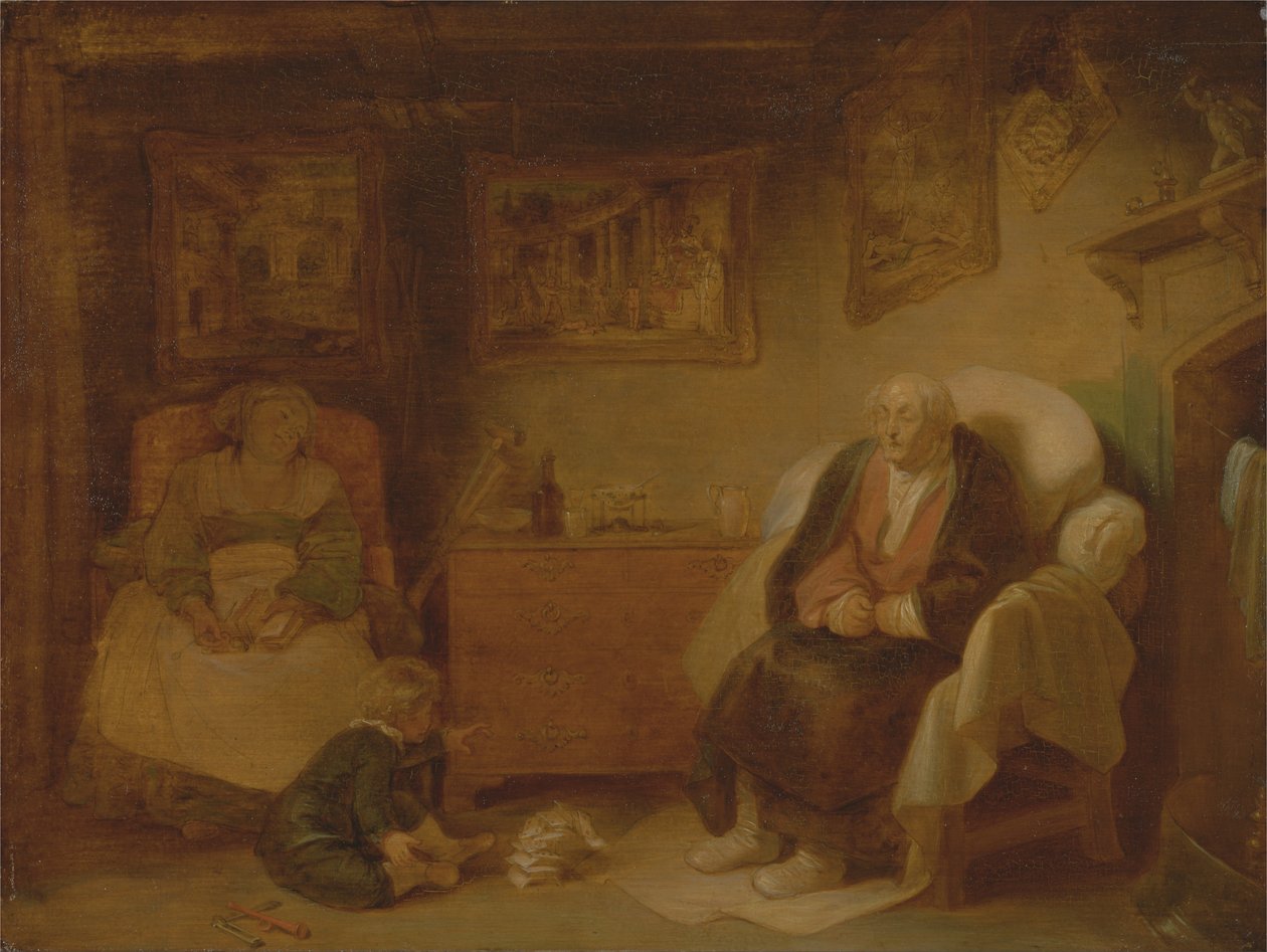 Az ember hét kora- Második gyerekesség, ahogy tetszik, II, vii alkotó: Robert Smirke