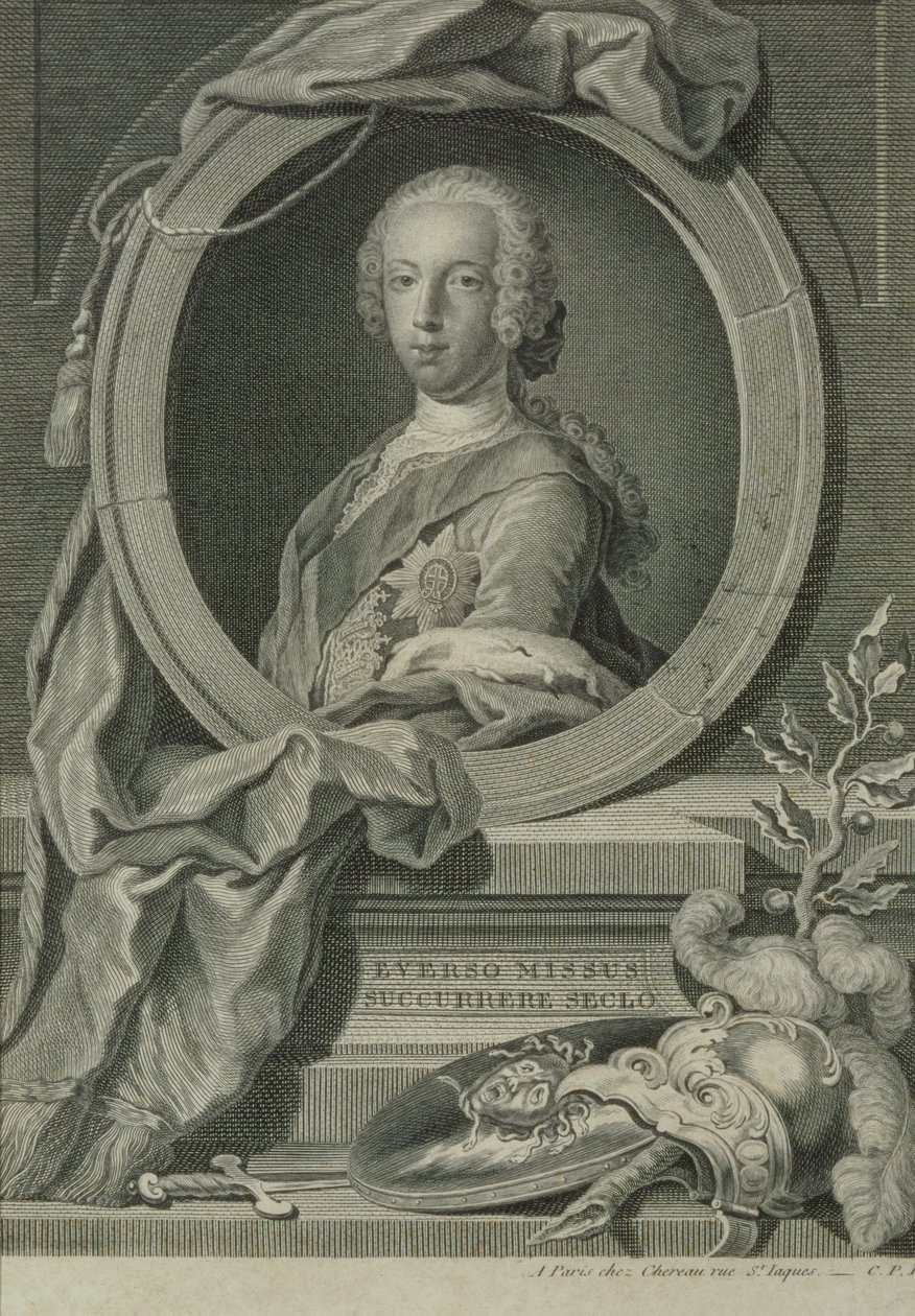 Stuart Károly herceg (1720-88) (rézmetszet) alkotó: Robert Strange
