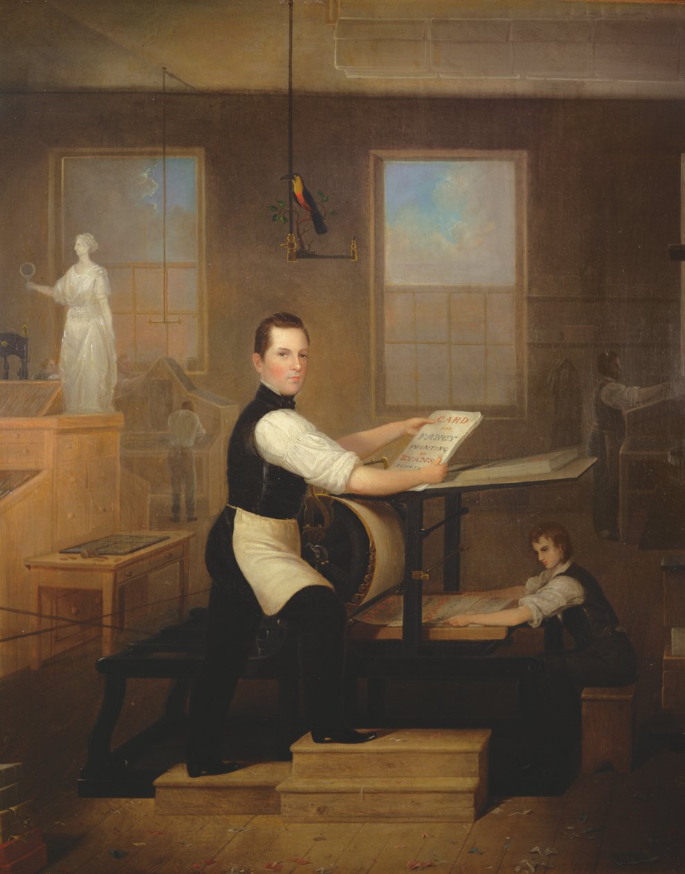 Howell Evans és nyomdája, 1844 alkotó: Robert Street