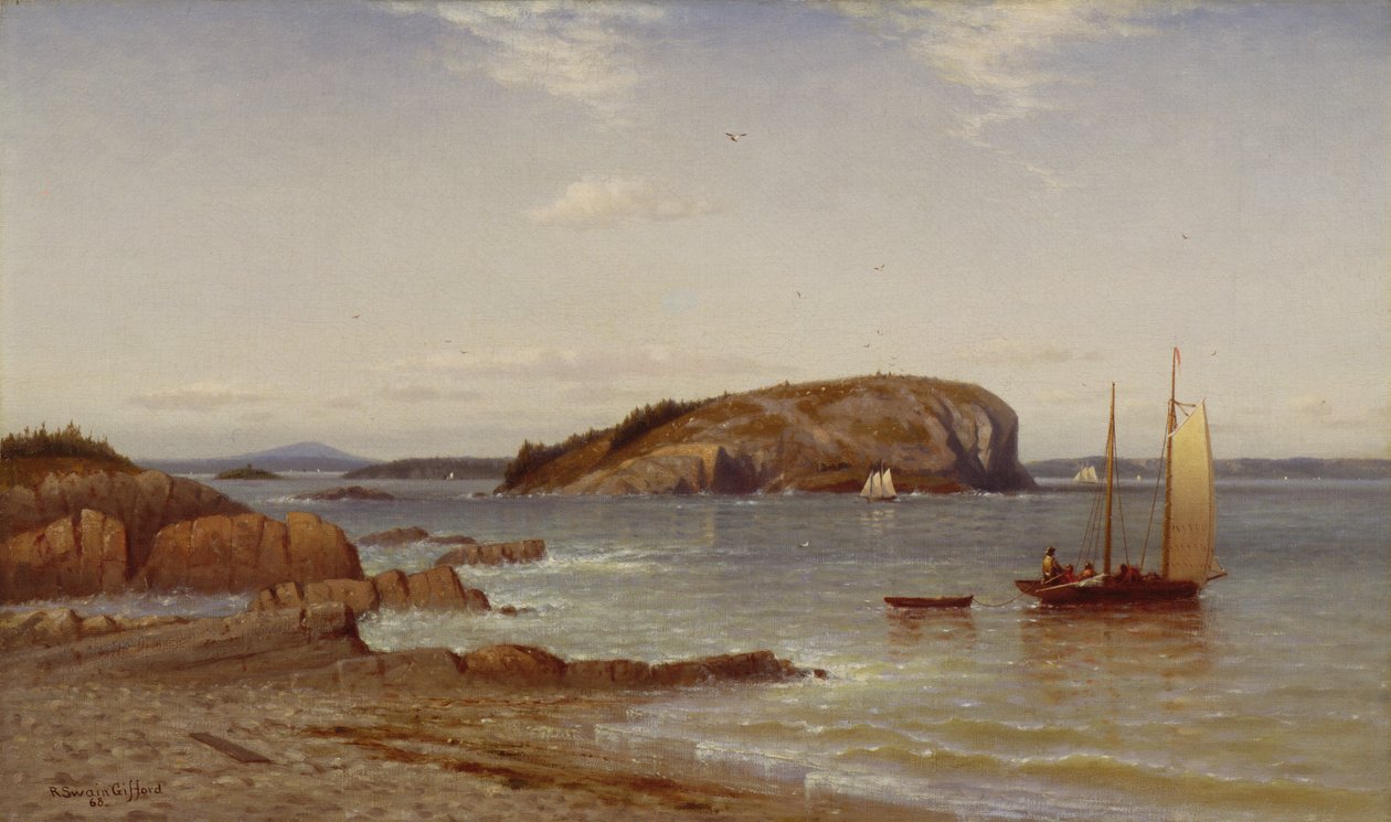 Kopasz Porcupine-sziget, 1868 alkotó: Robert Swain Gifford