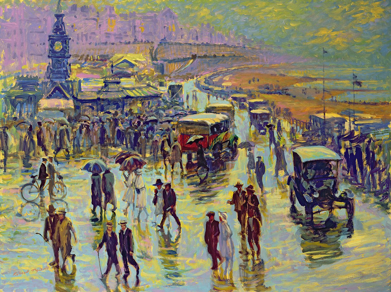 Brighton egy esős napon alkotó: Robert Tyndall