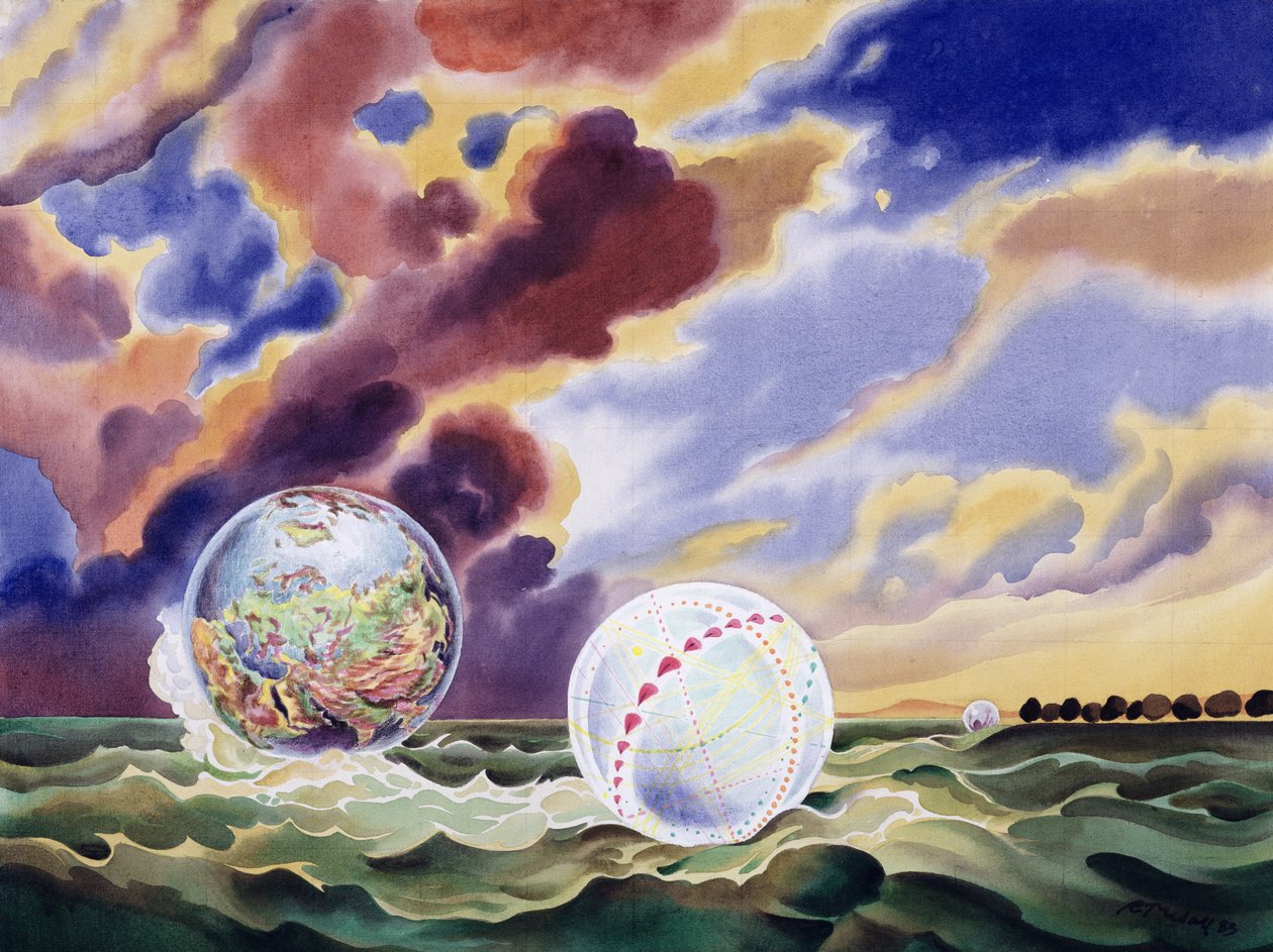 Álomvilágok, 1983 (liquitex, vászon) alkotó: Robert Tyndall