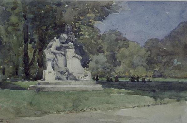 Kilátás a Luxembourg-kertre, Párizs alkotó: Robert Weir Allan