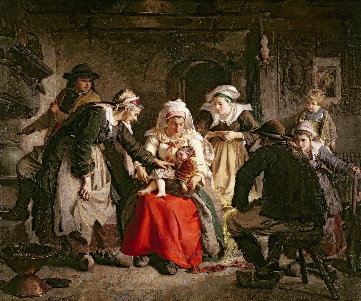 Egy breton varázslónő, 1872 alkotó: Robert Wylie