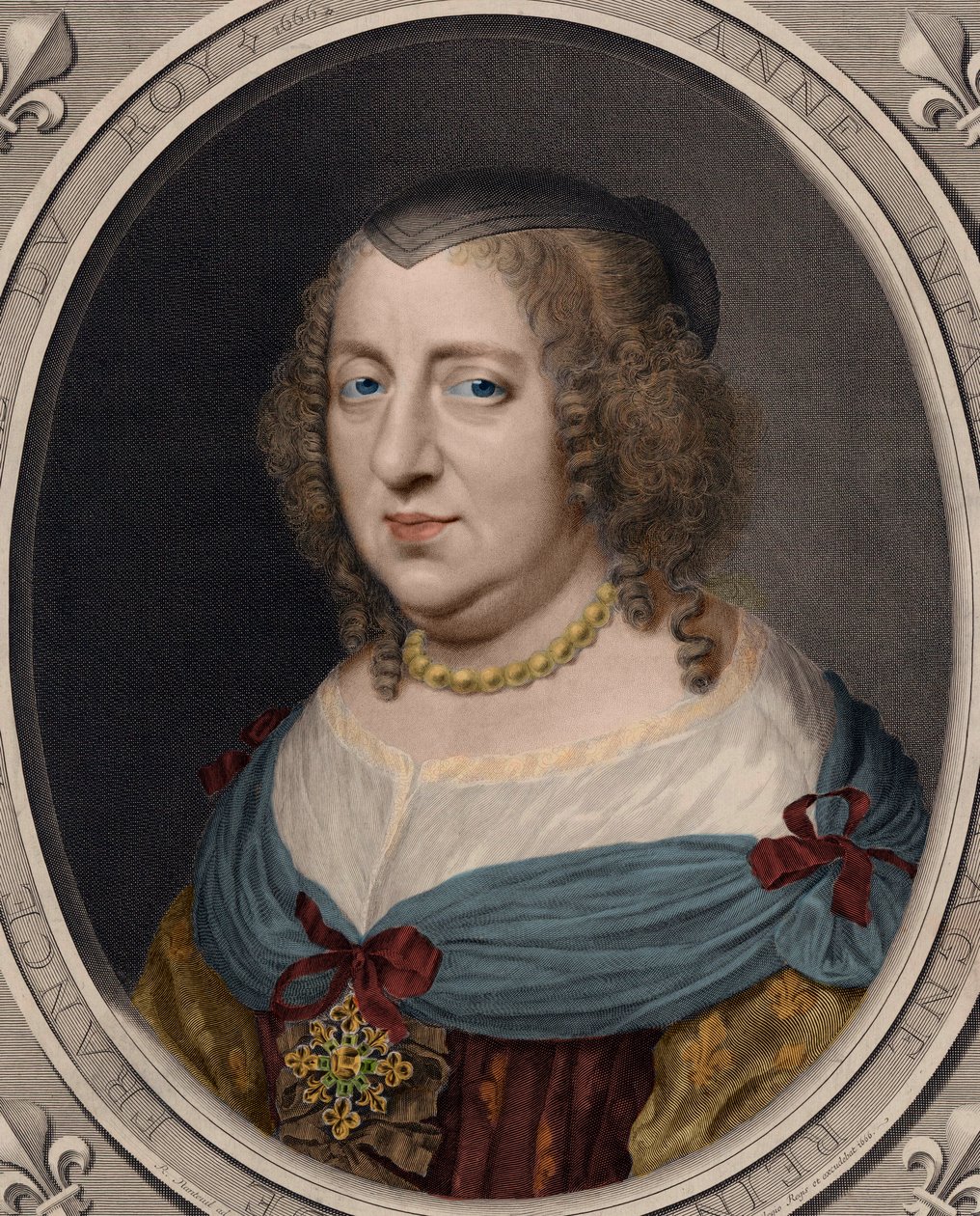 Ausztriai Anna (1601-1066) portréja. alkotó: Robert after Nanteuil