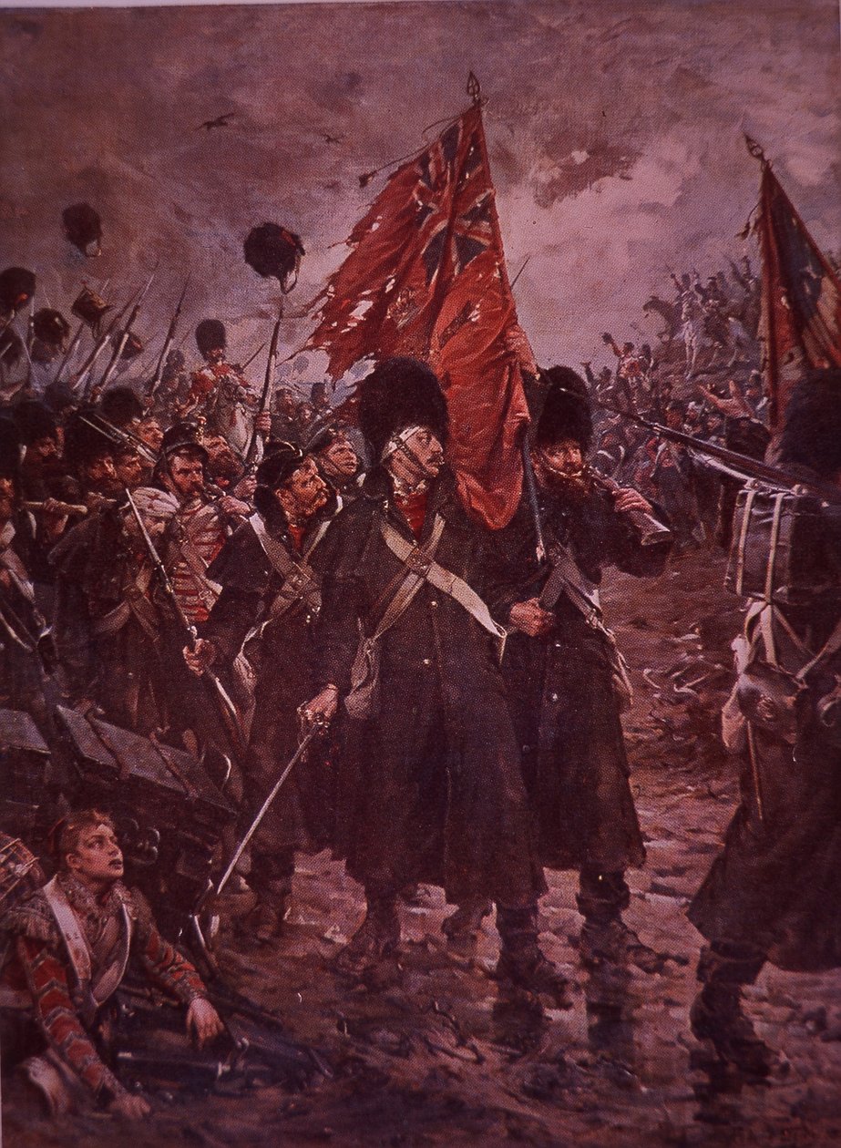 Megmentve a színeket, az Inkerman gárdája az 1854-es krími háború alatt alkotó: Robert (after) Gibb