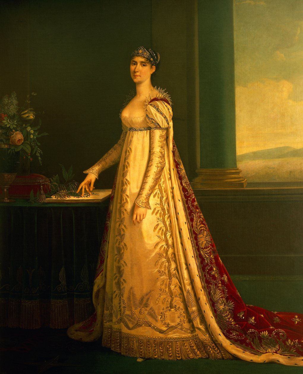 Josephine Bonaparte portréja (olaj, vászon) alkotó: Robert (attr. to) Lefevre