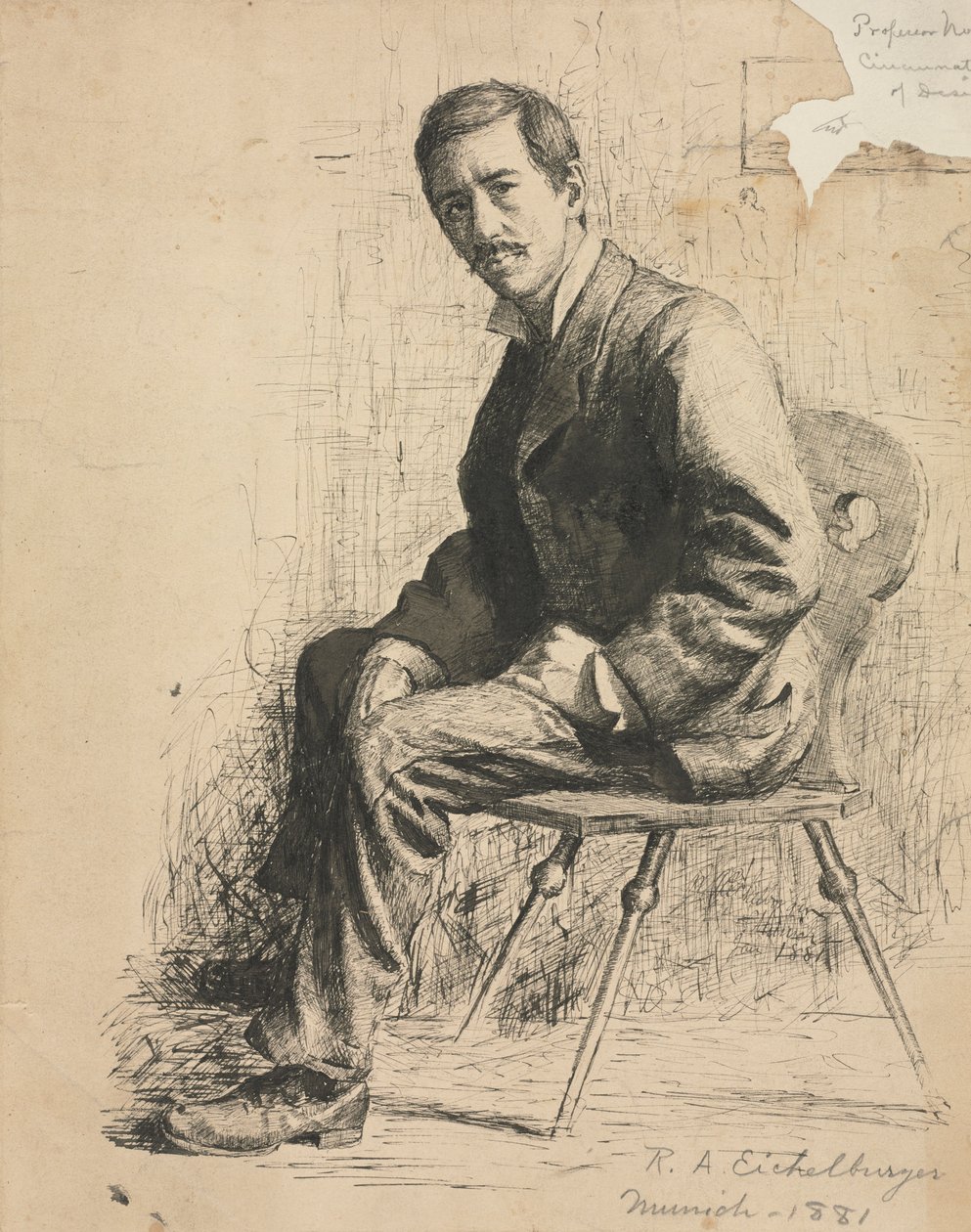 Mowotny professzor vázlata, 1881. alkotó: Robert A. Eichelberger