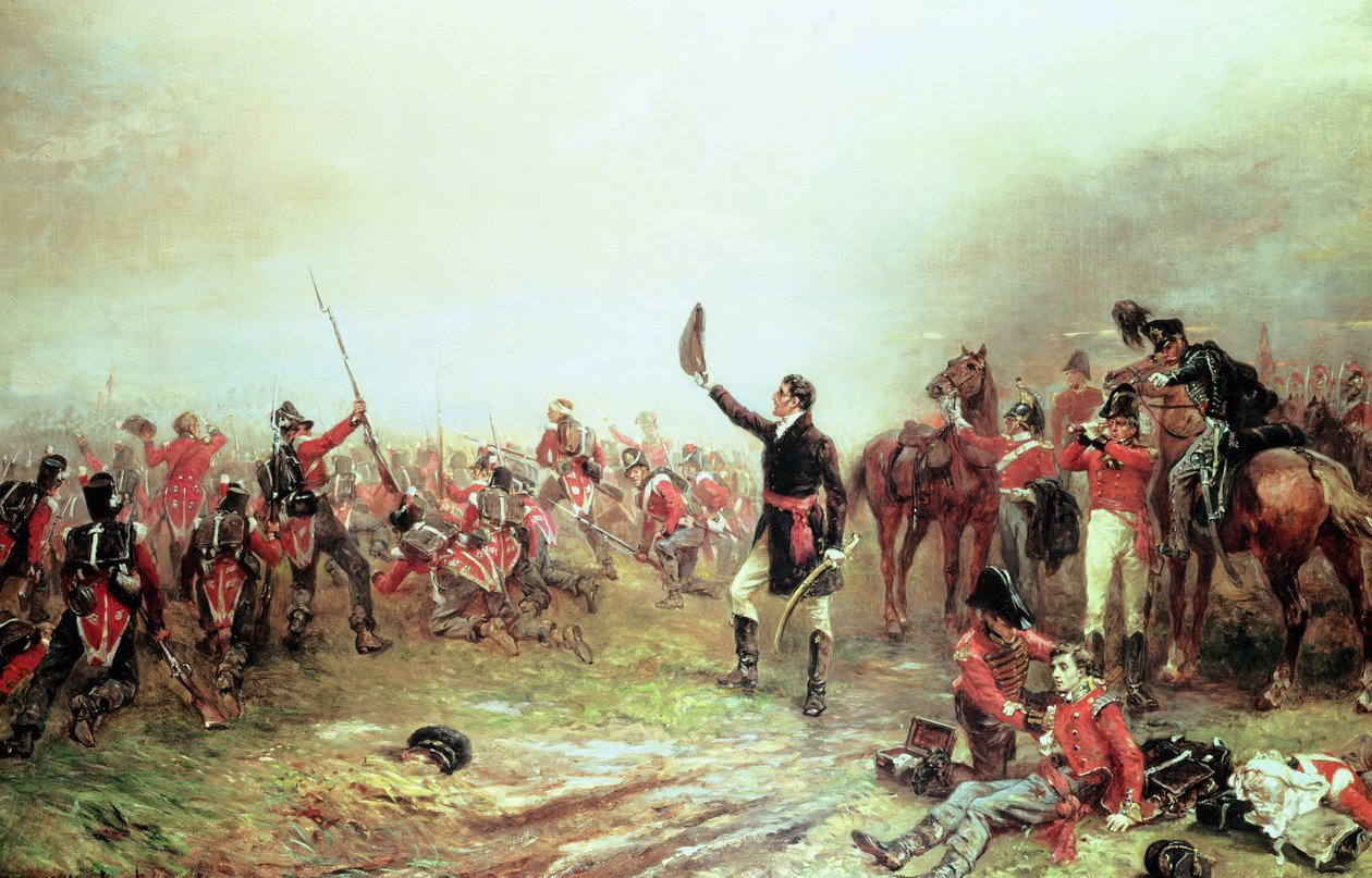 A waterlooi csata, 1815. június 18. alkotó: Robert Alexander Hillingford
