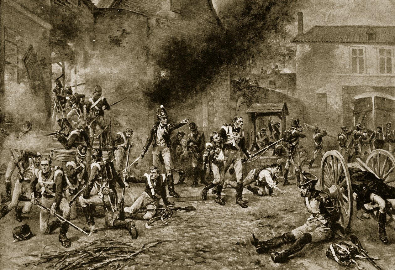 Hougoumont védelme, 1815. június 18 alkotó: Robert Alexander Hillingford