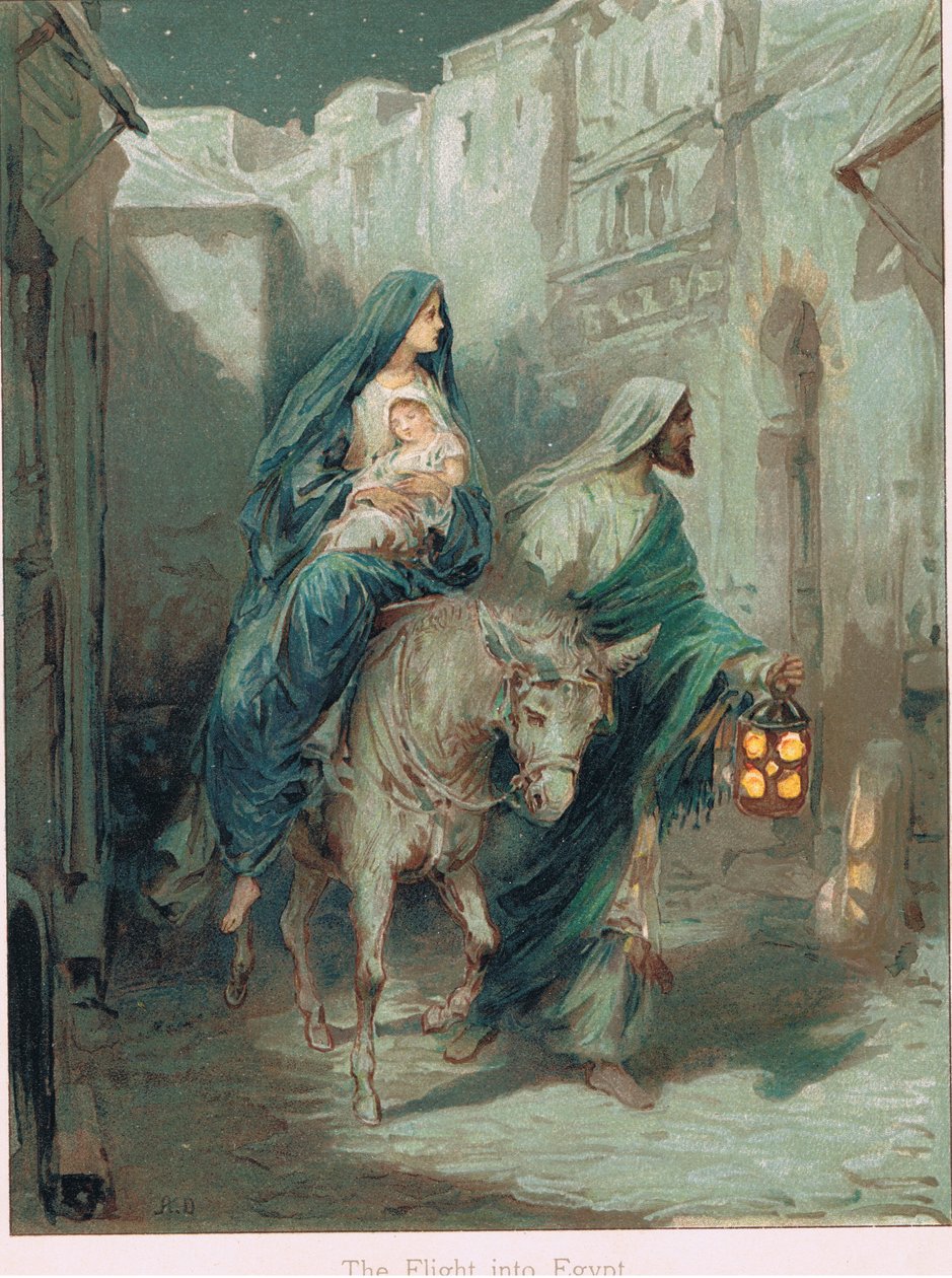 Illusztráció Ernest Nister „Biblia történetéből”, 1910 körül (színes litó) alkotó: Robert Ambrose Dudley