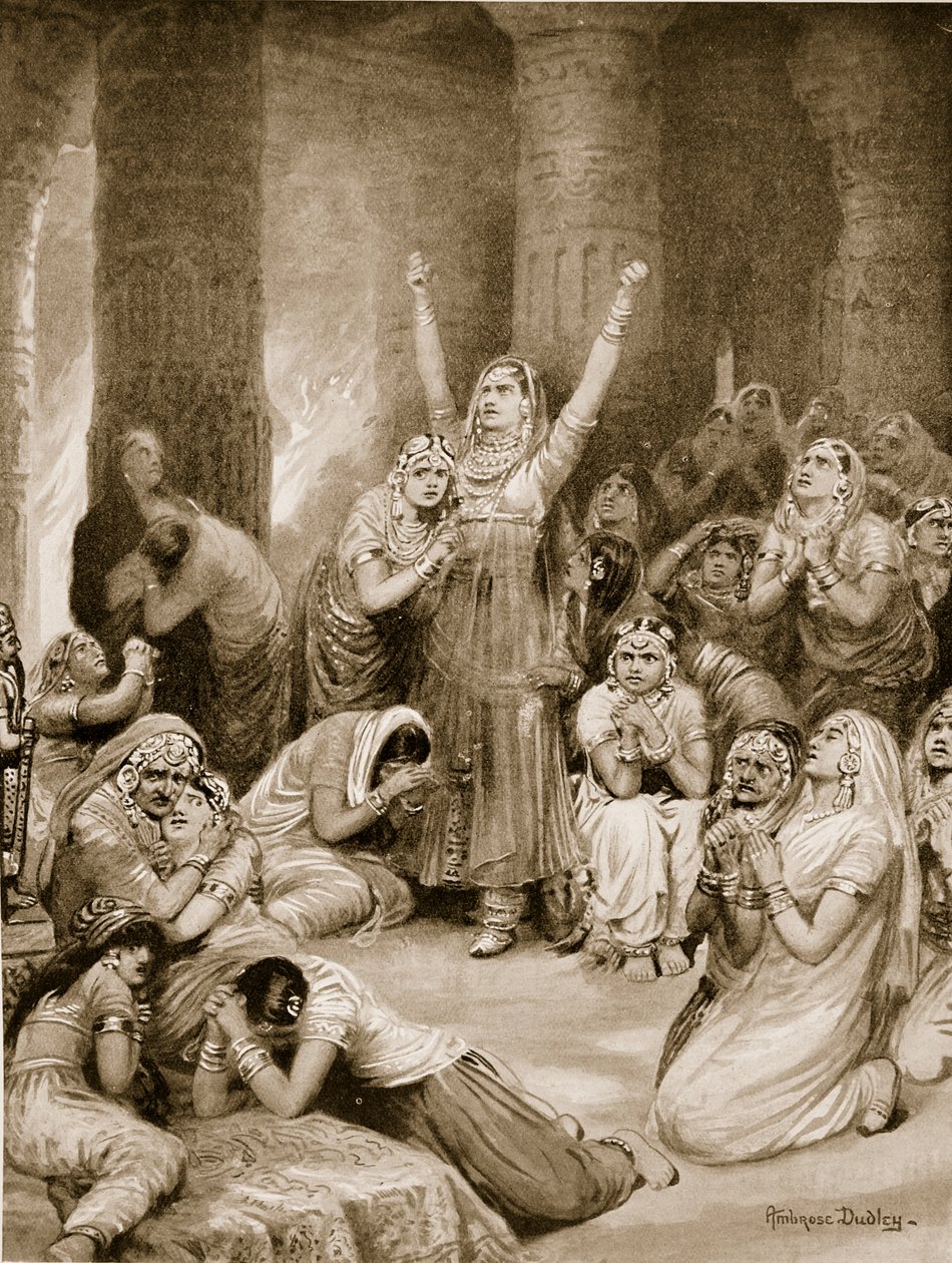 A jauhar (holokauszt) rádzsput szertartása alkotó: Robert Ambrose Dudley