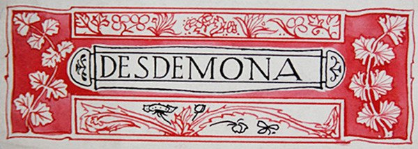 Desdemona, Shakespeare hősnőiből, Anna Murphy Jamesontól alkotó: Robert Anning Bell