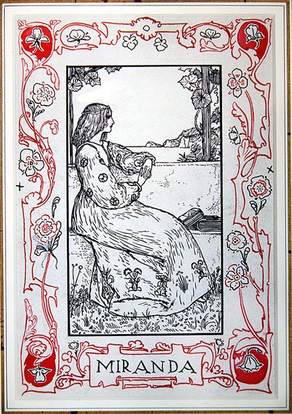 Miranda, Shakespeare hősnőiből, Anna Murphy Jamesontól alkotó: Robert Anning Bell