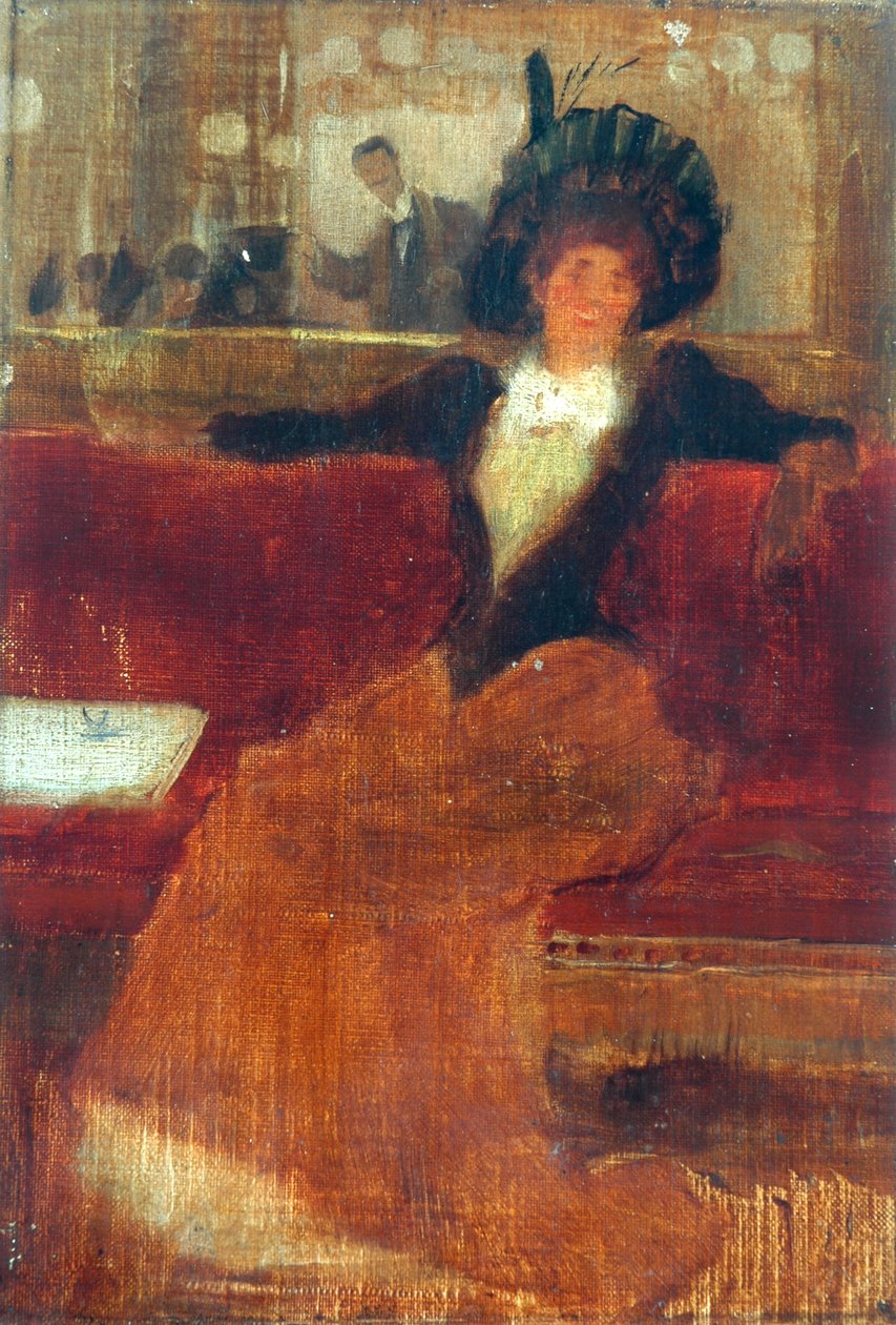In The Cafe (olaj, vászon) alkotó: Robert Atkinson