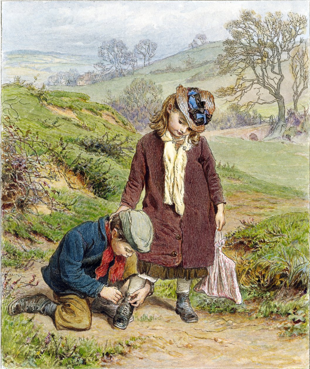 Brother Tiing his Sisters Cipő, kocsma. 1854 alkotó: Robert Barnes