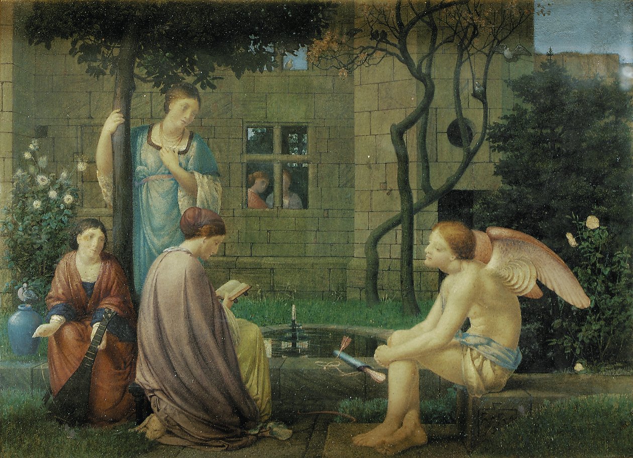 Olvasmány a szerelemről, ő írta, 1874 alkotó: Robert Bateman