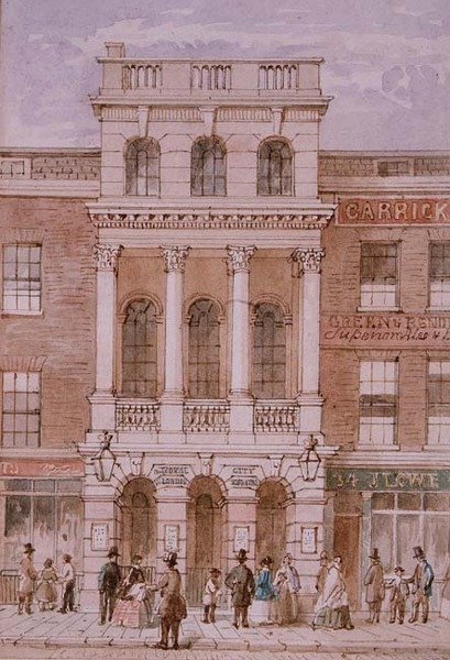City of London Theatre, Bishopsgate alkotó: Robert Blemell (attr. to) Schnebbelie