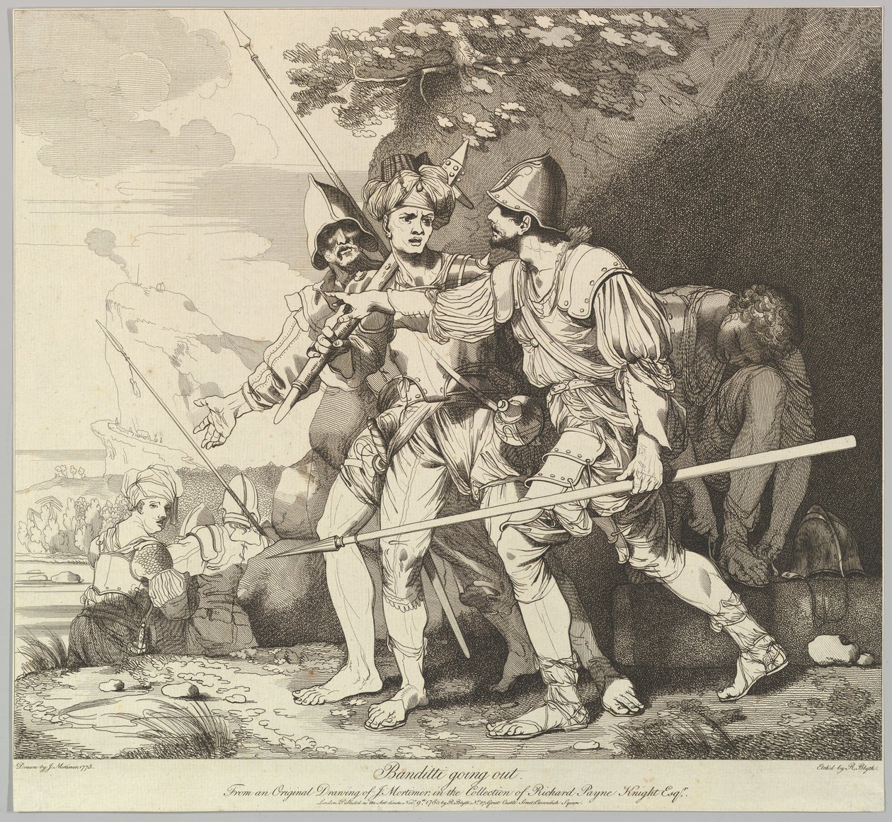 Banditti kimegy, 1780. november 9. alkotó: Robert Blyth