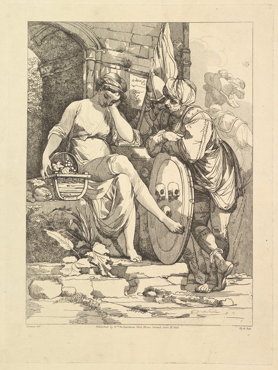 Banditti a piacon, 1805. június 10. alkotó: Robert Blyth
