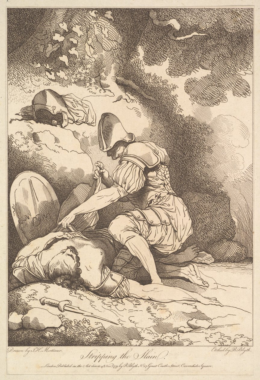 A megöltek megfosztása, 1779. november 15. alkotó: Robert Blyth