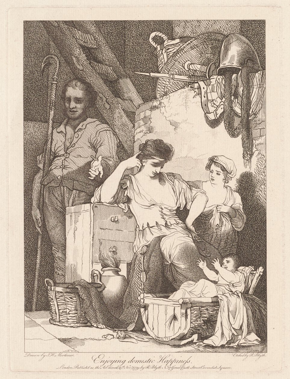 Élvezd a hazai boldogságot alkotó: Robert Blyth, after John Hamilton Mortimer