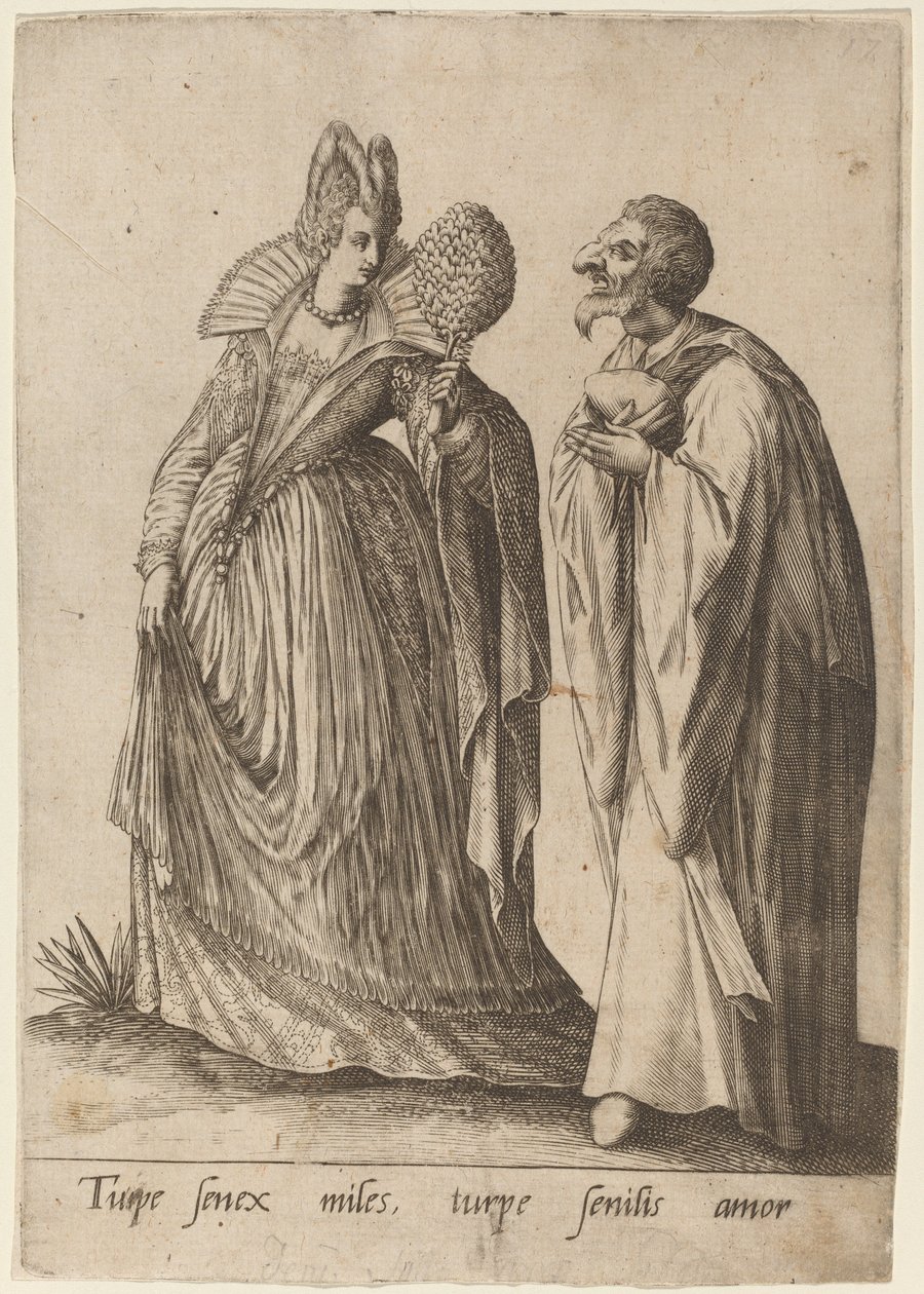 Szégyenletes öreg katona... alkotó: Robert Boissard after Jean Jacques Boissard