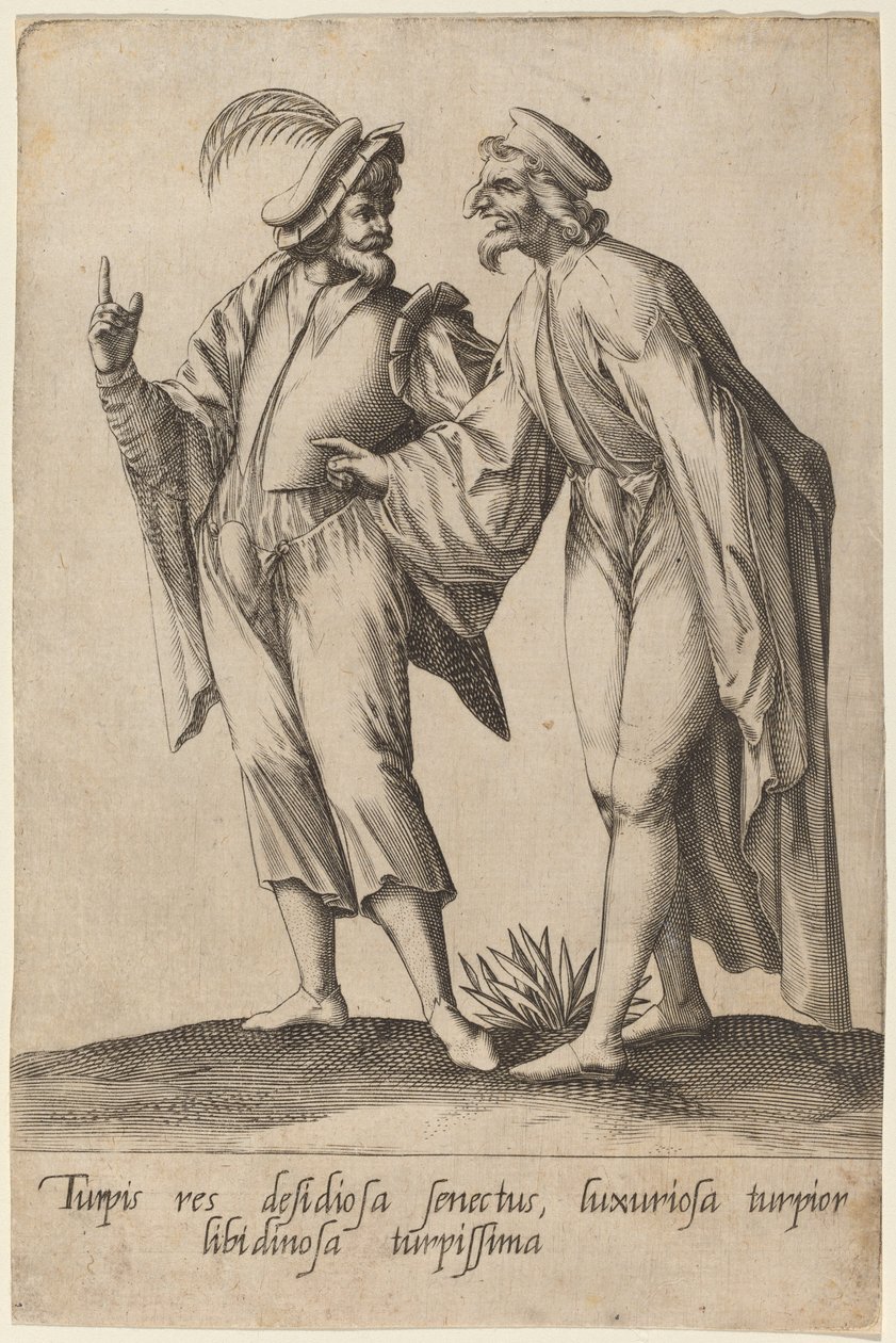 Az öregség csúnya dolog... alkotó: Robert Boissard after Jean Jacques Boissard