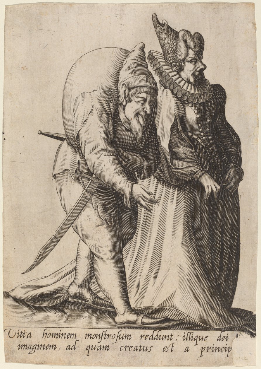Egy szörnyű ember hibái... alkotó: Robert Boissard after Jean Jacques Boissard