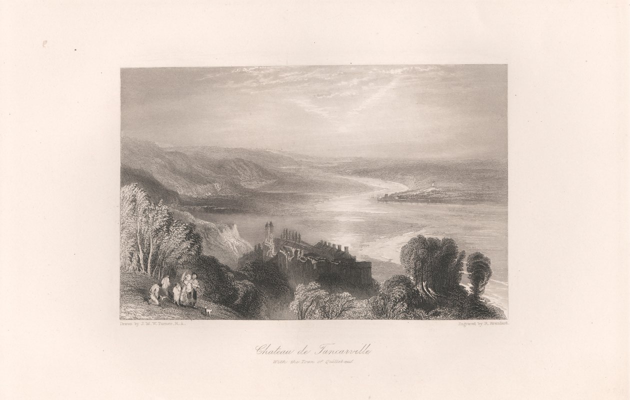 Chateau de Tancarville, Quilleboeuf városával alkotó: Robert Brandard