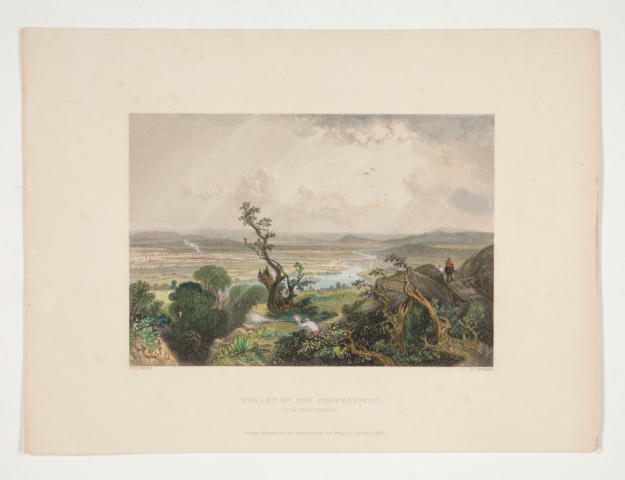 Connecticut völgye (a Holyoke-hegyről), Nathaniel Parker Willis illusztrációja alkotó: Robert Brandard