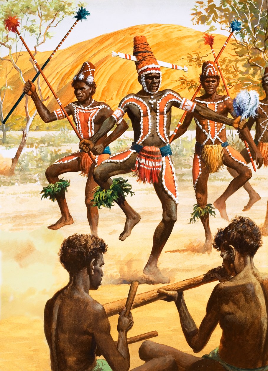 Aborigine tánc alkotó: Robert Brook