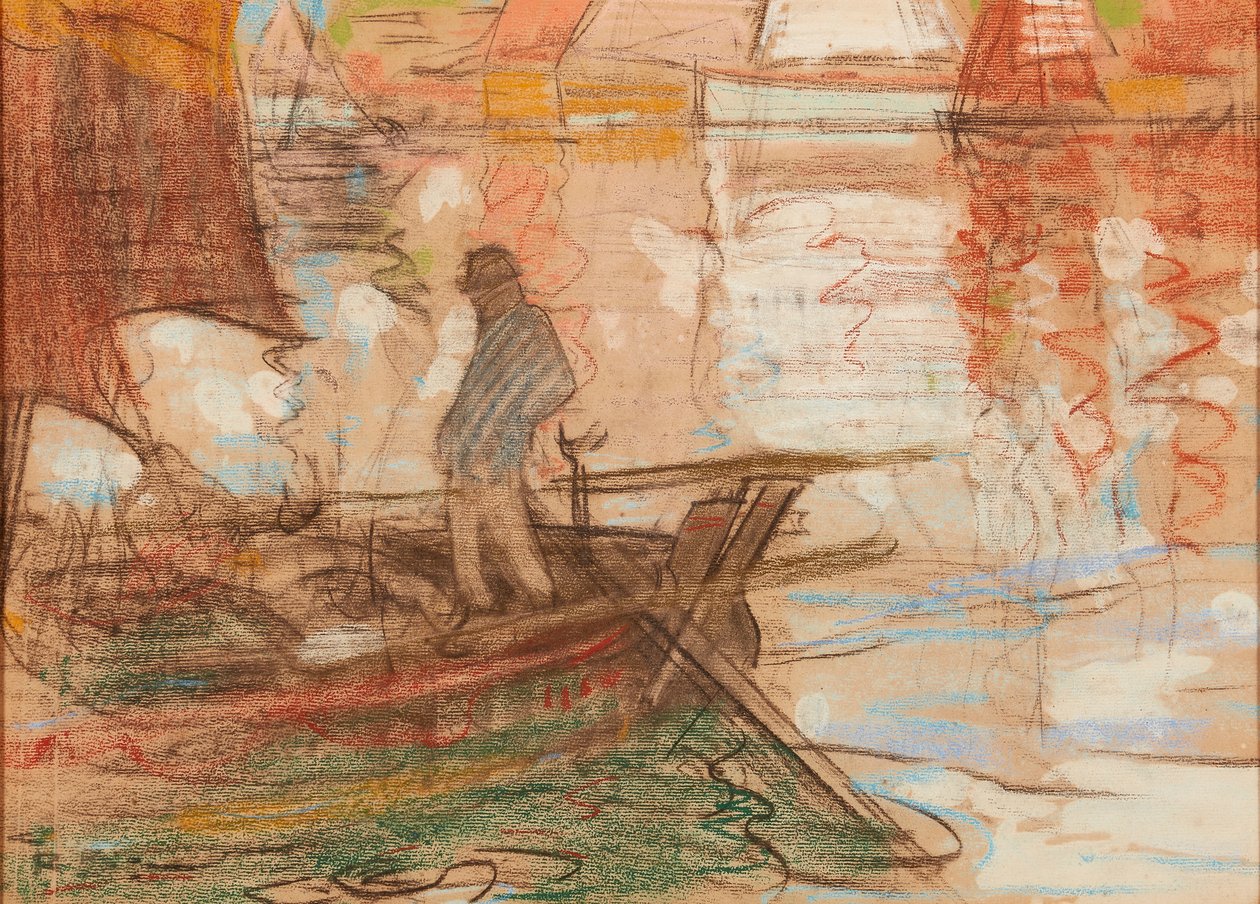 Concarneau Ferryman 1894 (pasztell) alkotó: Robert Brough