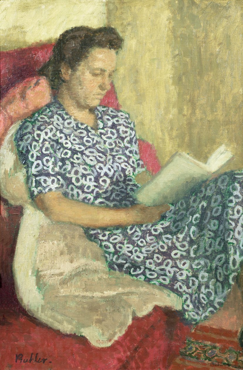 Olvasó nő portréja alkotó: Robert Buhler