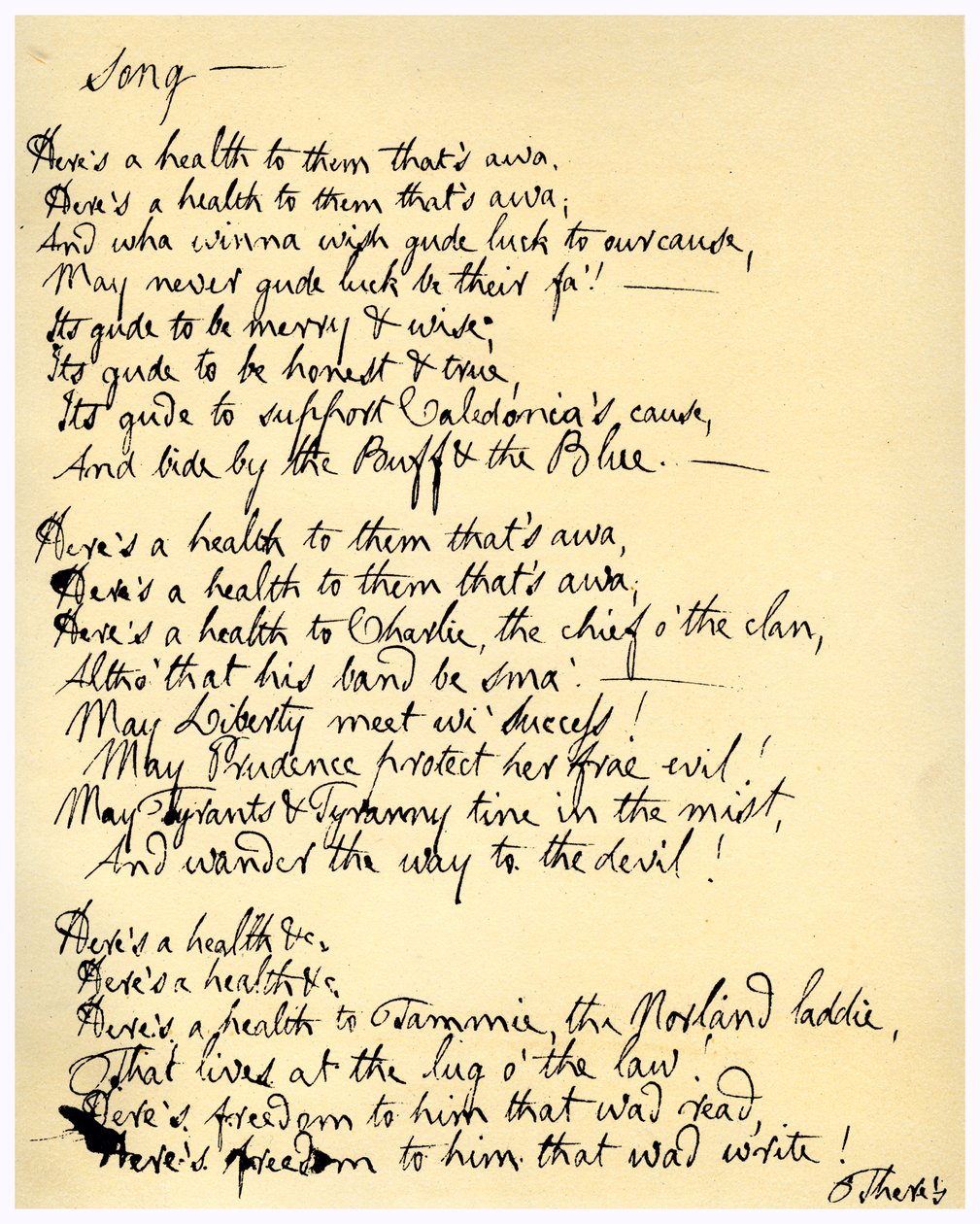 Ez egy egészség nekik, ez awa, c1792. alkotó: Robert Burns
