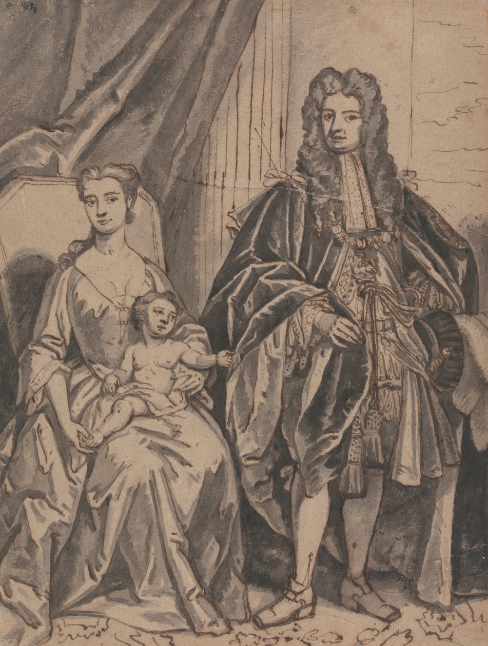 John Sheffieldnek, Buckingham hercegének és családjának portréja alkotó: Robert Byng