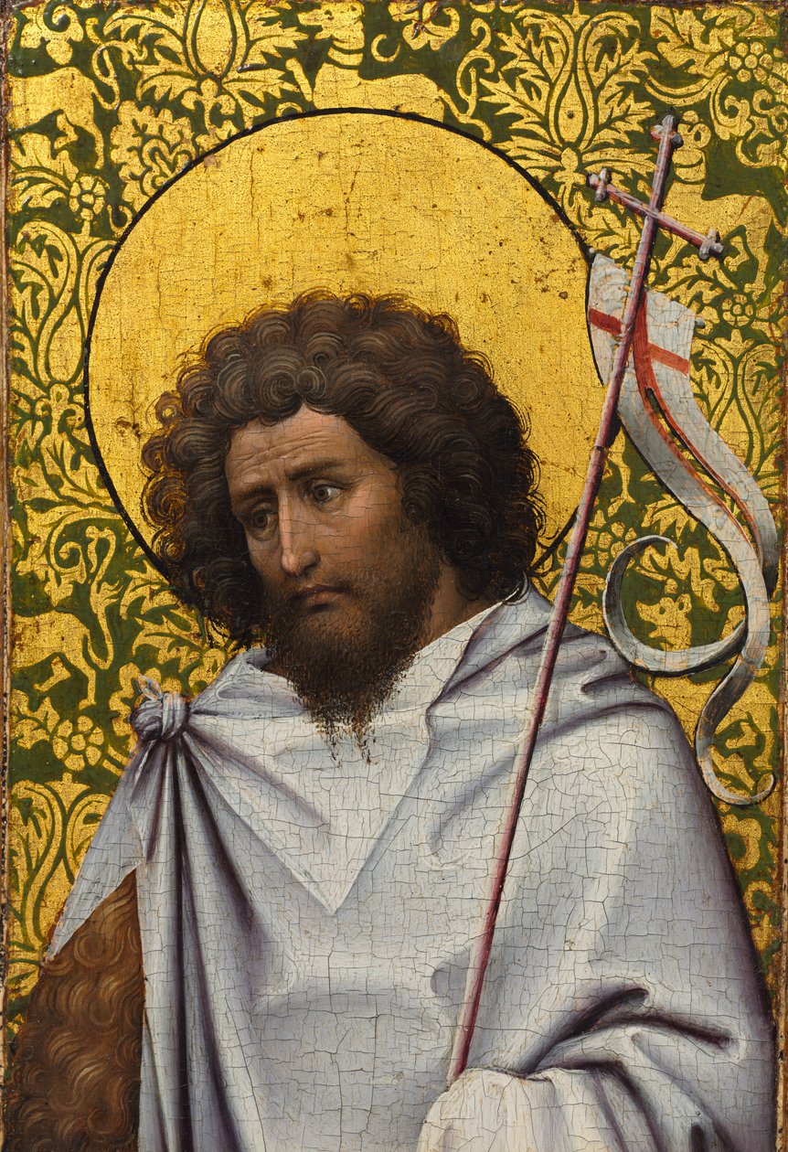 Keresztelő János, c. 1410. alkotó: Robert Campin
