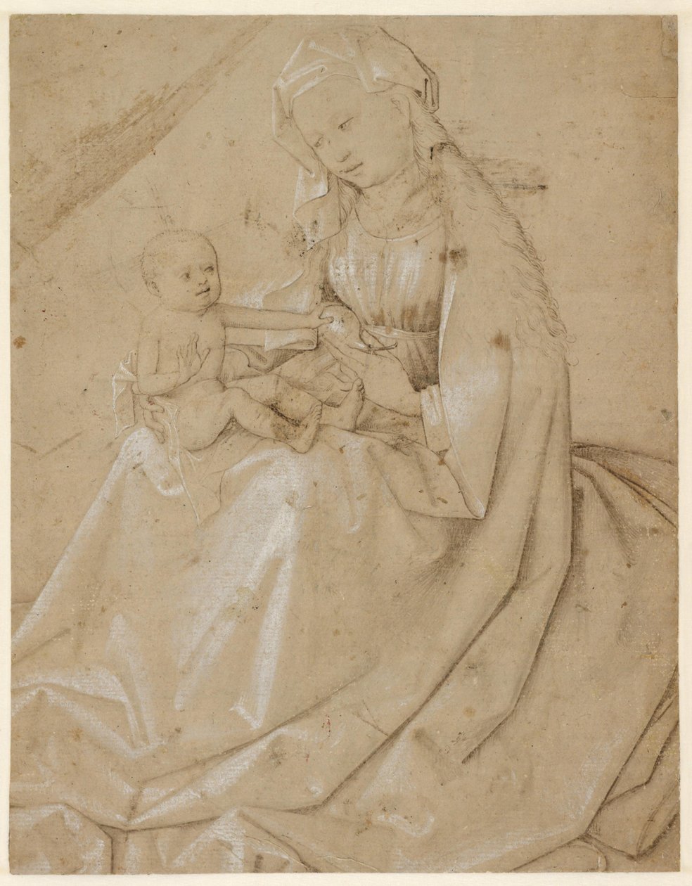 Madonna egy körtét tartó Krisztus-gyermekkel alkotó: Robert Campin