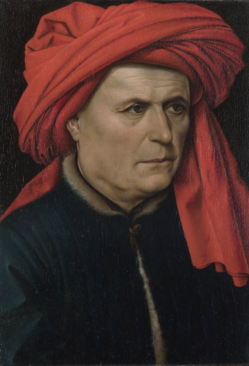 Férfi portré, 1435 körül alkotó: Robert Campin